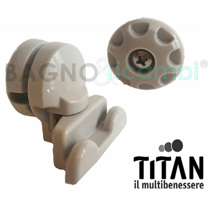 Image of Titan - Ricambio pattino inferiore grigio per cabina curva CADAS7GR05