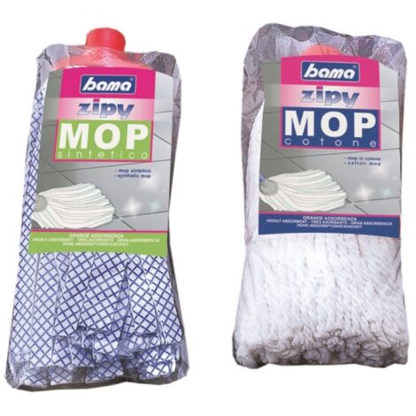 RICAMBIO PER MOCIO PAVIMENTO CASA 7,5X4X21 CM COTONE GRAMMI 160 SPA SET 5 PEZZI - BAMA