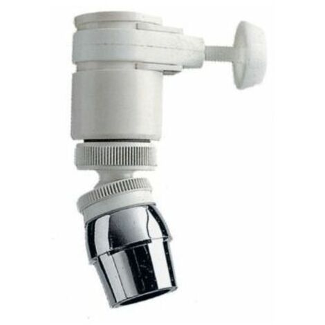 Ricambio rompigetto cannuccia con snodo e doccetta aeratore cromato 8 cm