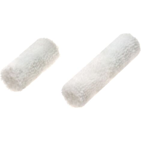 Ricambio rullo in microfibra bianco -10 cm