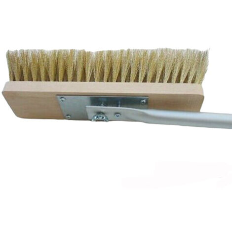 RICAMBIO SPAZZOLA PER FORNO A LEGNA IN OTTONE GRANDE 27cm SENZA MANICO C/STAFFA