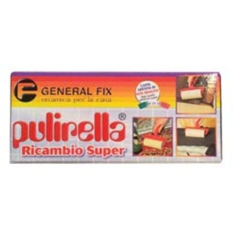 GENERAL FIX Ricambio spazzola pulirella super - 10 mt carta crespata adesiva h. 12 cm Generalfix