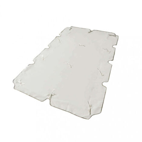 Ricambio tetto per dondolo 3 posti in Poliestere cm 200x112x1 - CLOTH - Colore: Bianco