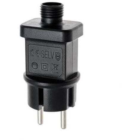 MAGIEDINATALE PER CATENE LUCI A LED CON SPINA EUROPEA TR24V-6W IP44 USO ESTERNO
