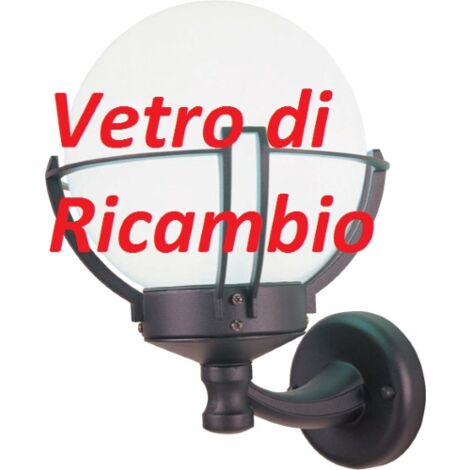 ricambio vetro globo opaco protezione per lanterna lampione esterno