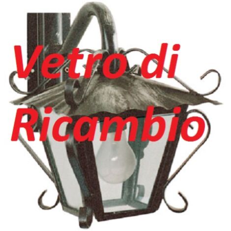 ricambio vetro vetrino per lampada lanterna lanterne mod Garden