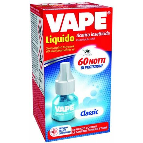RICARICA LIQUIDA VAPE 60 NOTTI PROFUMATA INSETTICIDA ANTIZANZARE