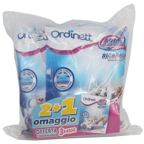 RICARICA SALI 'ARIA PURA' 450 gr, Neutra - Confezione 3