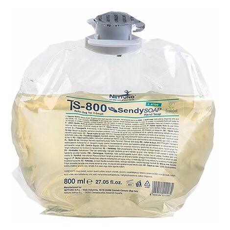 Ricarica sapone liquido "Sendy soap" formulato con aloe vera da 800 ml