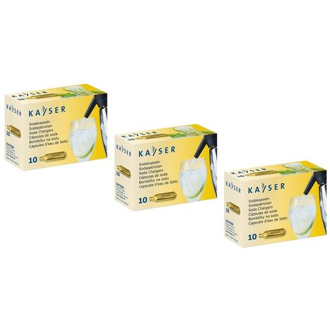 Ricariche bombolette Kayser 30 capsule CO2 per soda