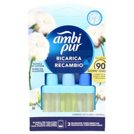 Ricariche Per Diffusore Elettrico Ambi Pur 3Volution Nubes de Algodón 20 ml