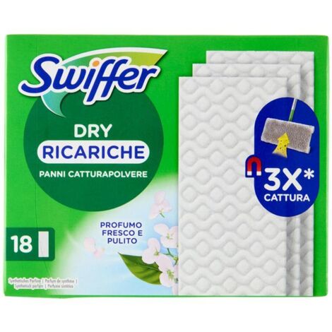 Ricariche Swiffer dry 18 pezzi fresco pulito