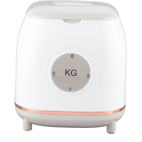 Rice Airtight Storage Container Kitchen Rice Bucket Grain Container Grain Storage Box 5kg Gray