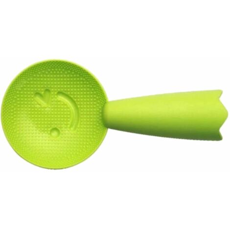 Rice Spoon Smile Face Pattern Preven Sticking Standable Rice Cooker Spatula for Home Use Green