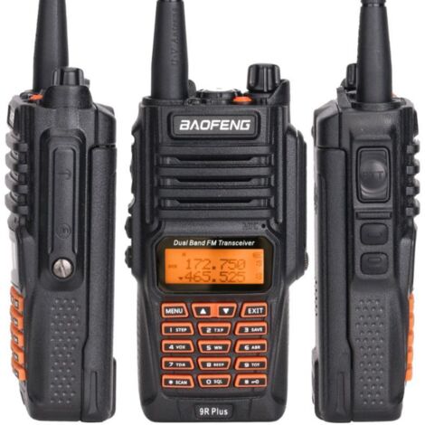 RICETRASMITTENTE BAOFENG UV-9R 10W RADIO FM DUAL BAND WALKIE TALKIE IMPERMEABILE
