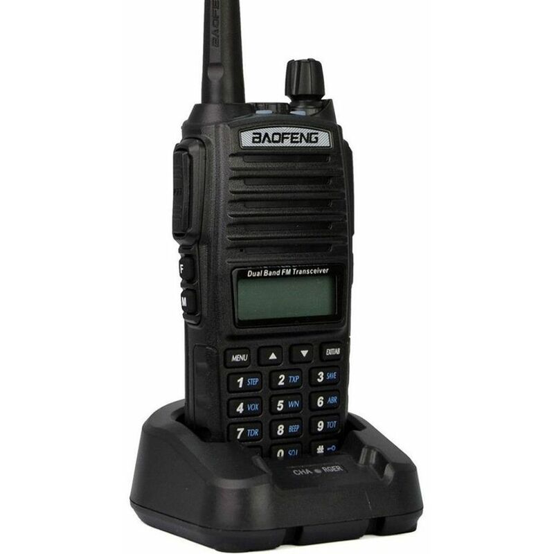Image of Ricetrasmittente uv-82 portatile dual ptt fm doppia banda walkie talkie baofeng