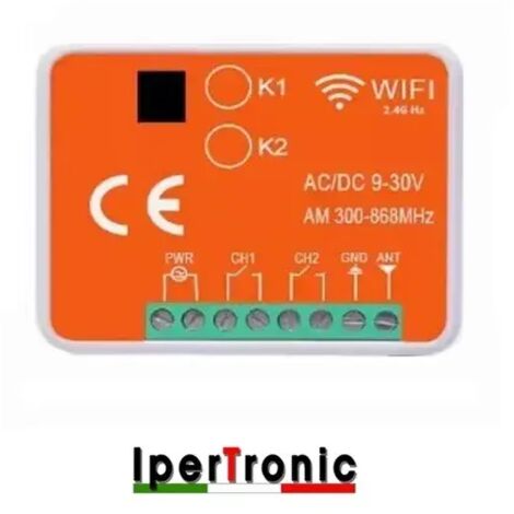 RICEVENTE BICANALE WIFI E RADIO 300-868 MHZ