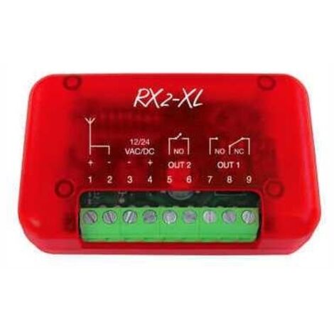 Ricevente Radio Ricevitore 2 Ch Universale Compatibile 433.92 Mhz NOLOGO RX2-XL