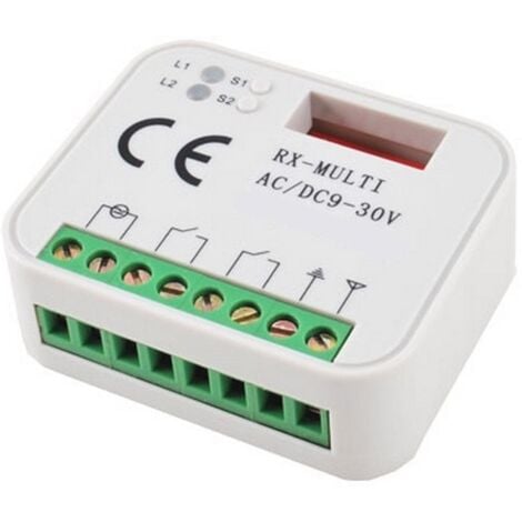 DOMYNO RICEVENTE RADIO UNIVERSALE PER CANCELLO DA 300 A 868 MHZ ROLLING CODE E FISSO RICEVITORE GARAGE BFT, NICE, FAAC ecc.