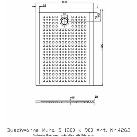 Ricevitore Doccia Hoesch Muna S Con Antiscivolo 1200X900X30Mm Bianco