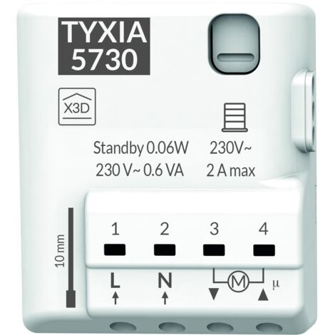 Ricevitore nanomodulo TYXIA 5730 per tapparelle motorizzate funzione Salita/Discesa/Stop - DELTA DORE