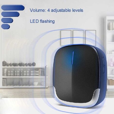 ricevitore plug-in - Campanello wireless impermeabile per esterni - Campanello da 300 metri 58 melodie 4 volumi
