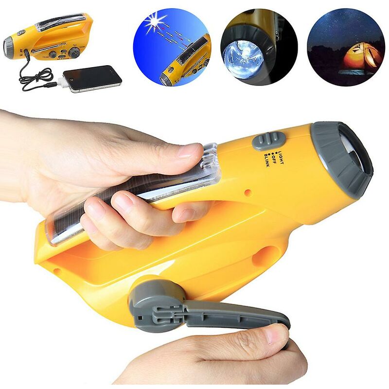 Ricevitore radio am/fm a dinamo autoalimentato