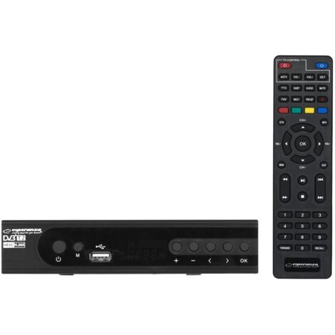 Ricevitore tv digitale terrestre esperanza dvb t2 h265hevc ev106p