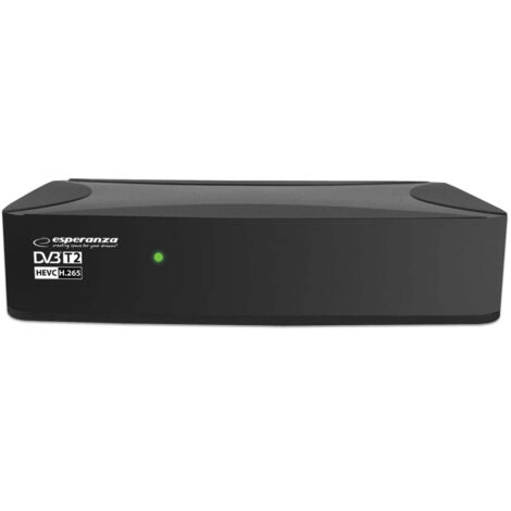 Ricevitore tv digitale terrestre esperanza dvb t2 h265hevc ev108r