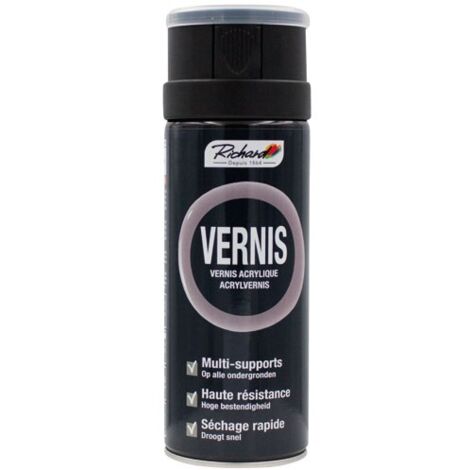 RICHARD COLORANTS - Aérosol 400ml vernis acrylique mat multi supports