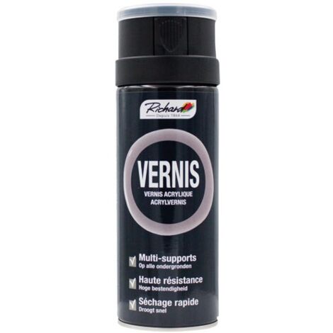 RICHARD COLORANTS - Aérosol 400ml vernis acrylique multi-supports brillant