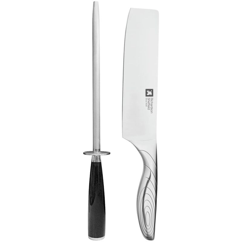 

Richardson Sheffield Cuchillo de carnicero y afilador Forme Contours - Plateado