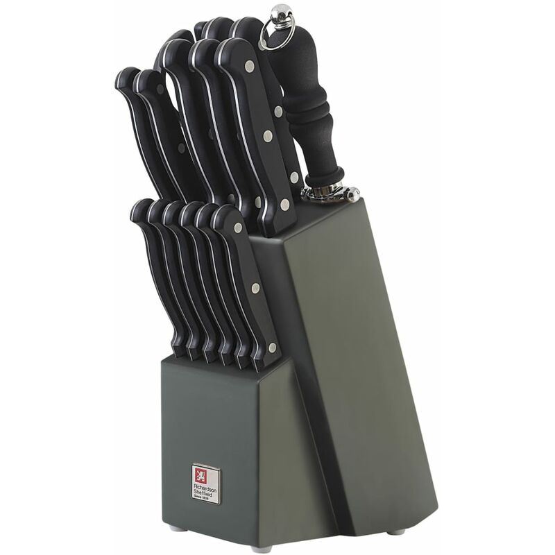 Ensemble de couteaux de cuisine 16 pcs Artisan Richardson Sheffield Noir