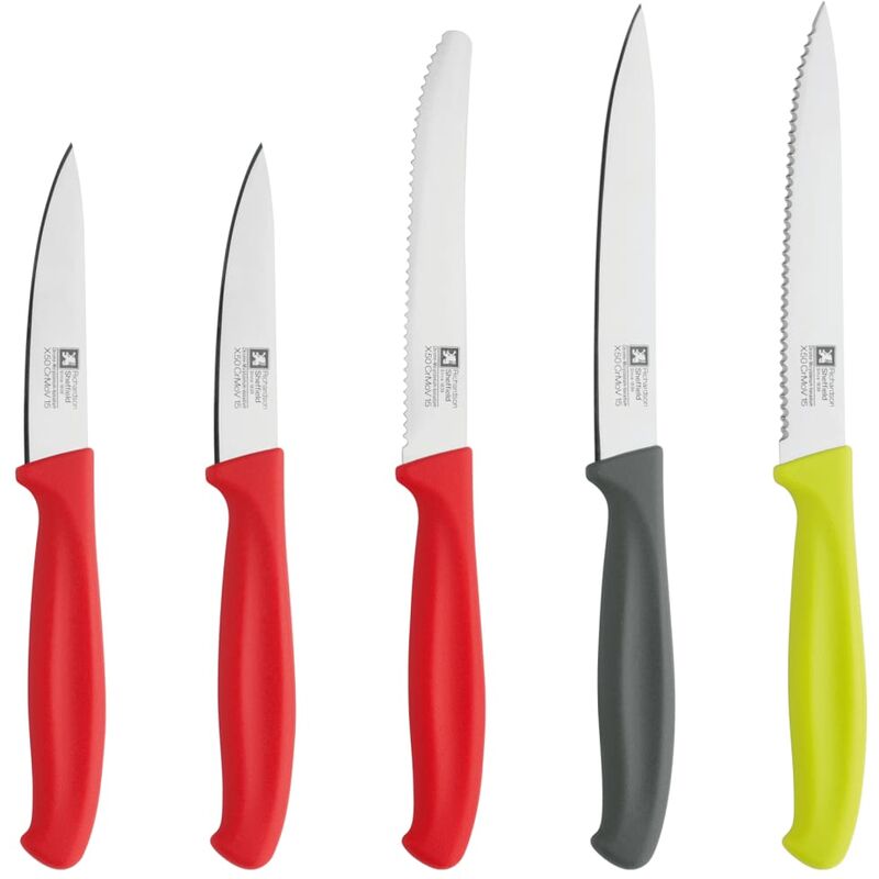 

Juego de cuchillos de cocina y de pelar 5 piezas - Multicolor - Richardson Sheffield