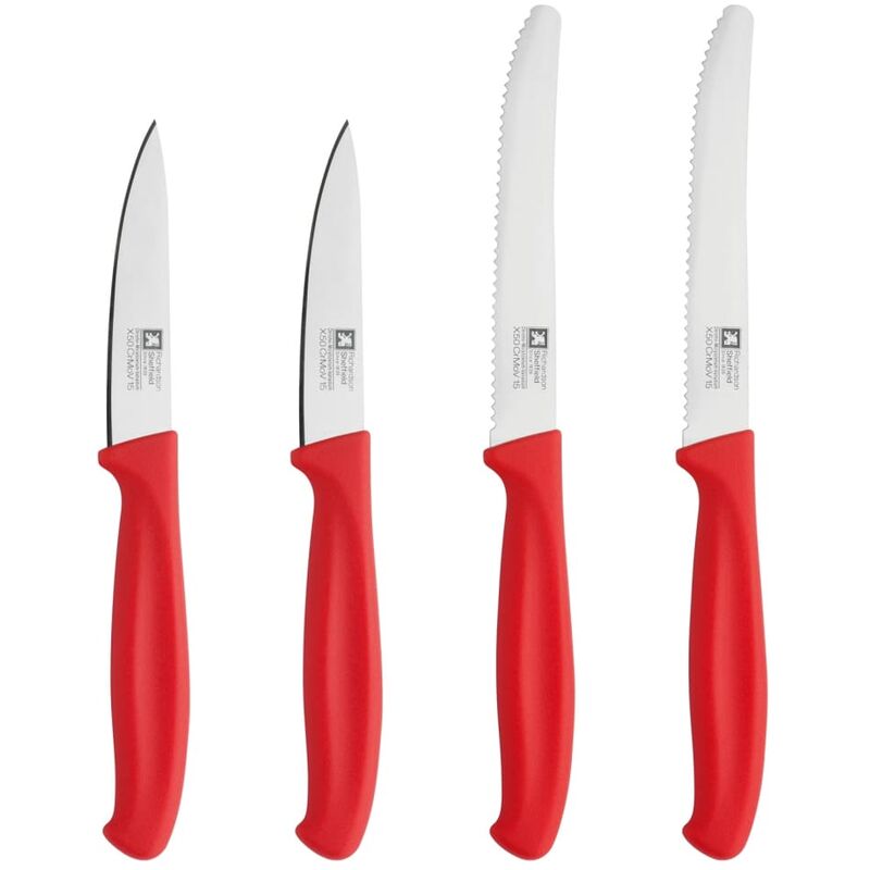 

Juego de cuchillos de pelar y de tomates 4 pzas - Rojo - Richardson Sheffield