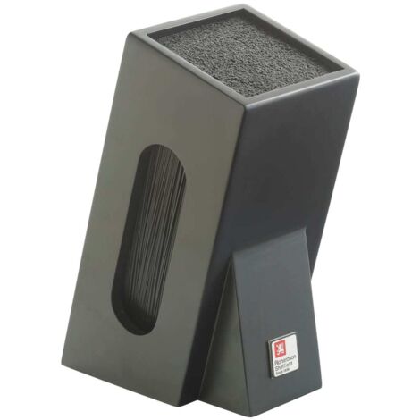 Richardson Sheffield R164HSRC58846 Blocco per coltelli con inserto a spazzola non attrezzato nero, 15,5 x 11,5 x 26 cm