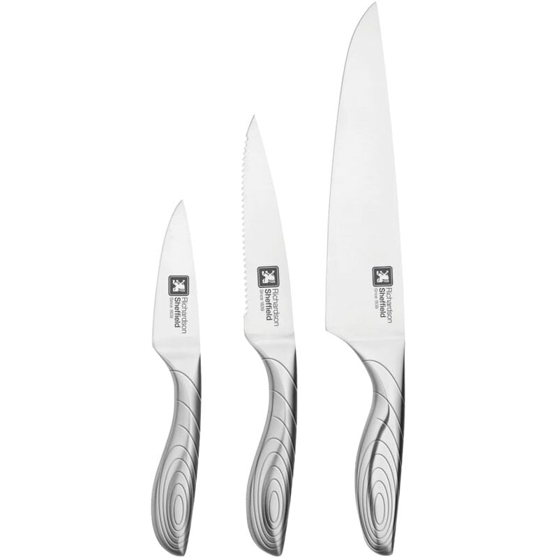 

Set de cuchillos de cocina 3 pzas Forme Contours - Plateado - Richardson Sheffield