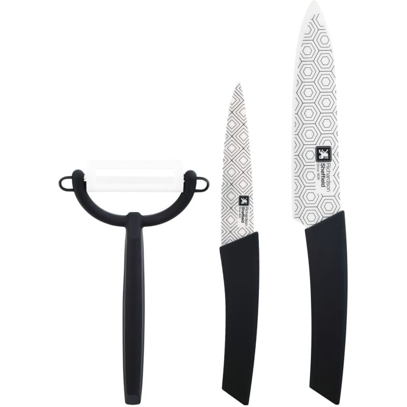 

Juego de cuchillos de cocina 3 piezas Zenith - Negro - Richardson Sheffield