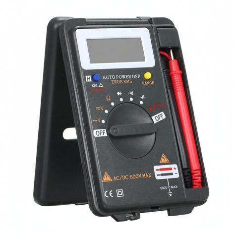 RICHMETERS VC921 Multifunktions-Digitalmultimeter, 4000 Counts, AC/DC-Spannungsprüfer für Transistoren, Amperemeter und Temperaturfühler