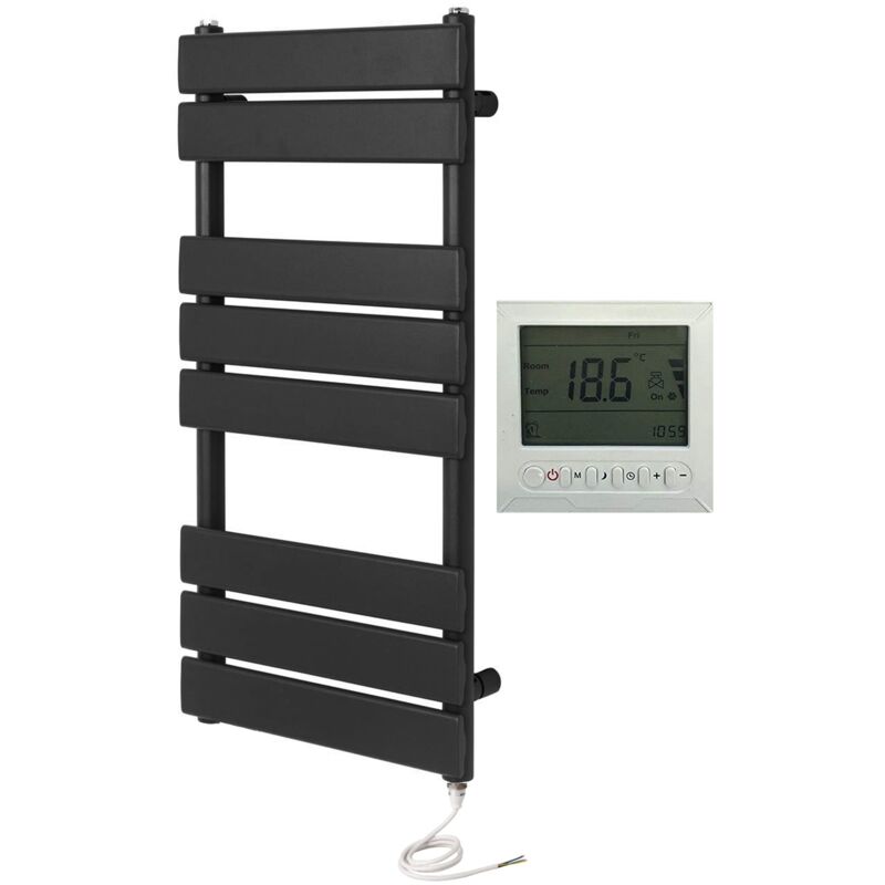 Image of Richmond Electric Heated Towel Rail Black&hellip;