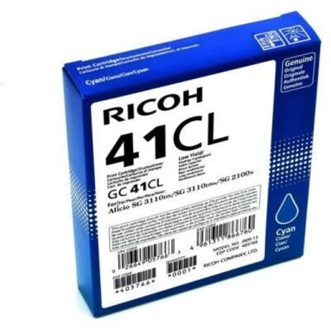 RICOH 405766 Druckerpatrone (Gel) cyan GC 41CL