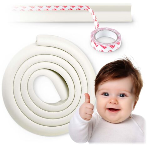 Ricokids 798700 cinta protectora de espuma, blanca, 2 m