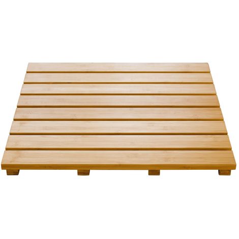 Pedana doccia legno di bambu 62x45 cm antiscivolo bambu