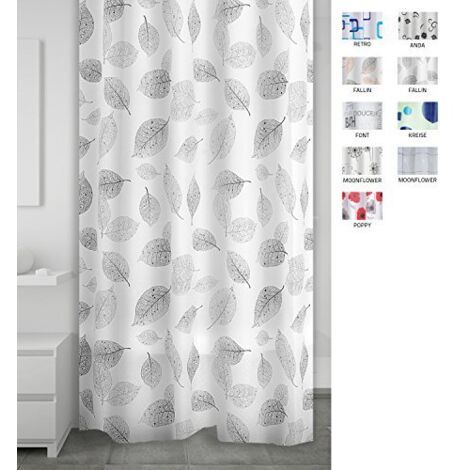 Ridder 303207 – 00 Tenda Doccia Schermo, Vinile, Grigio, 200 x 180 cm