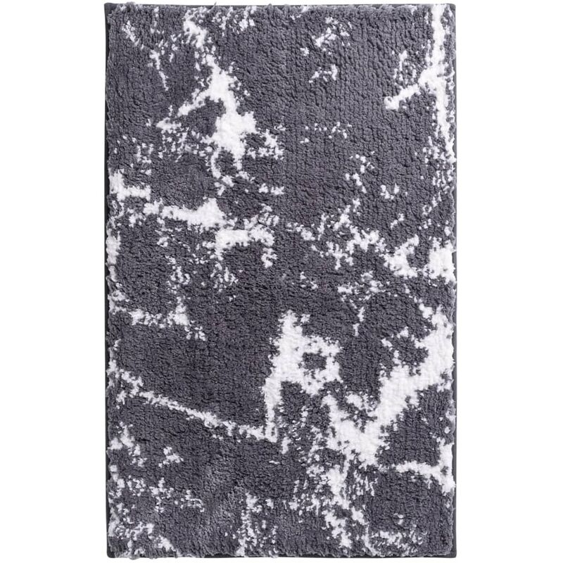 

Alfombra de baño Marmor gris y blanco 90x60 cm - Gris - Ridder