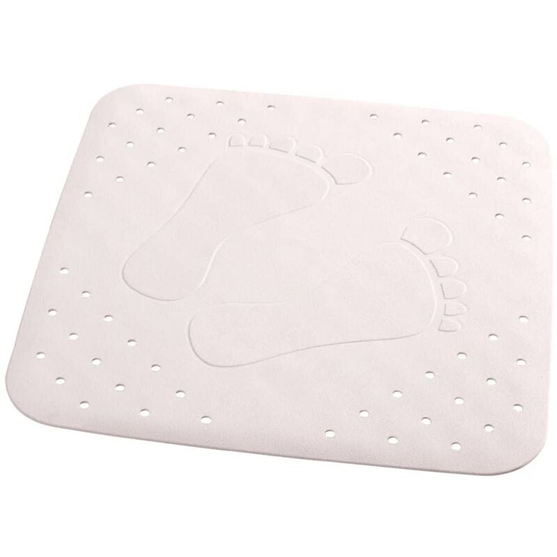 

Alfombrilla baño antideslizante Plattfuß 54x54 cm blanca 67281 - Blanco - Ridder