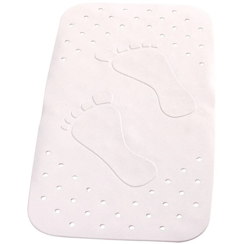 

Alfombrilla baño antideslizante Plattfuß 72x38 cm blanco 67081 - Blanco - Ridder