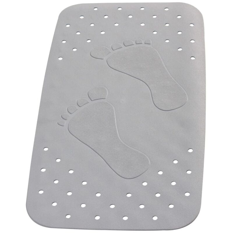 

Alfombrilla de baño antideslizante Plattfuß 72x38 cm gris 67087 - Gris - Ridder