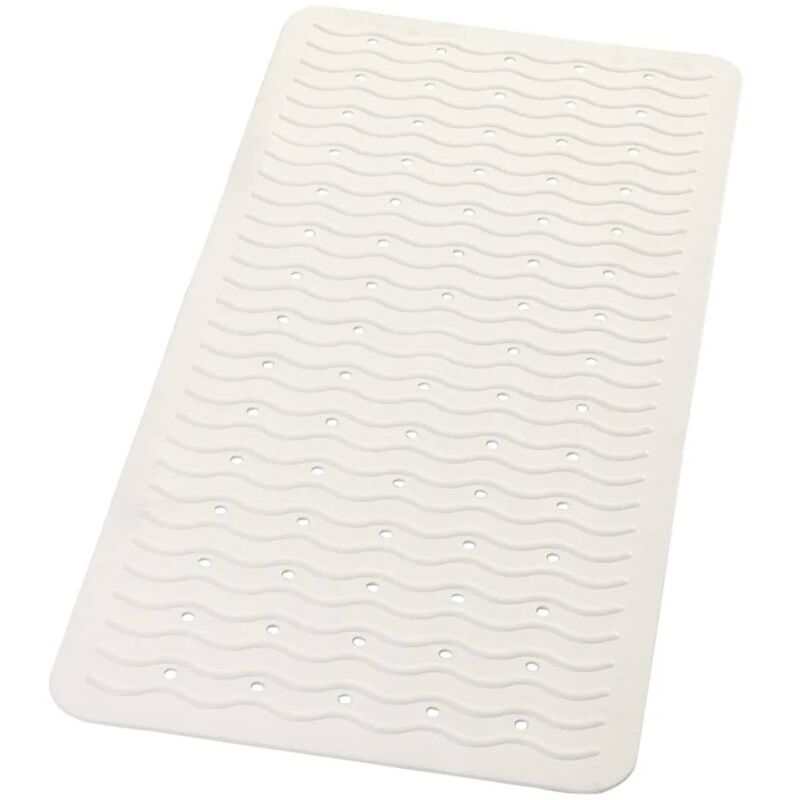 

Alfombrilla de baño antideslizante Playa 80x38 cm blanco 68301 - Blanco - Ridder