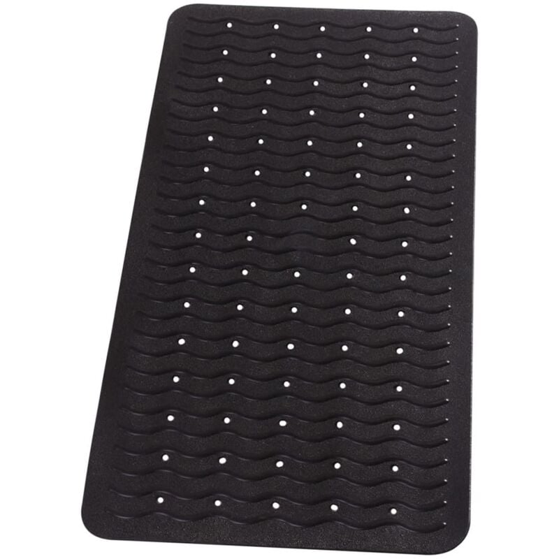 

Alfombrilla de baño antideslizante Playa 80x38 cm negra 68310 - Negro - Ridder
